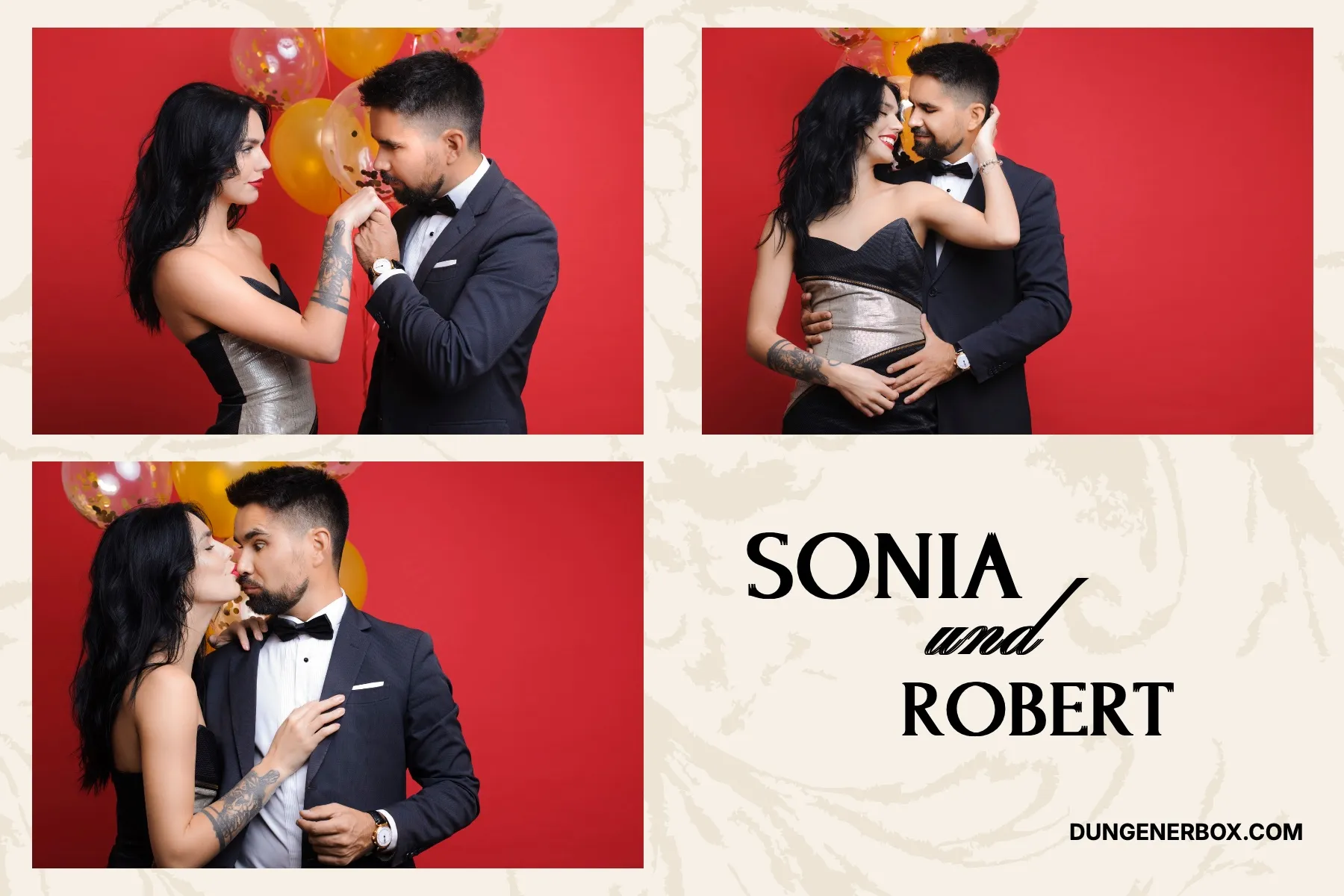 Fotobox Layout Save the Date im Standard-Format – Schlichtes Hochzeitsdesign im Save-the-Date-Stil mit Datum-Akzent