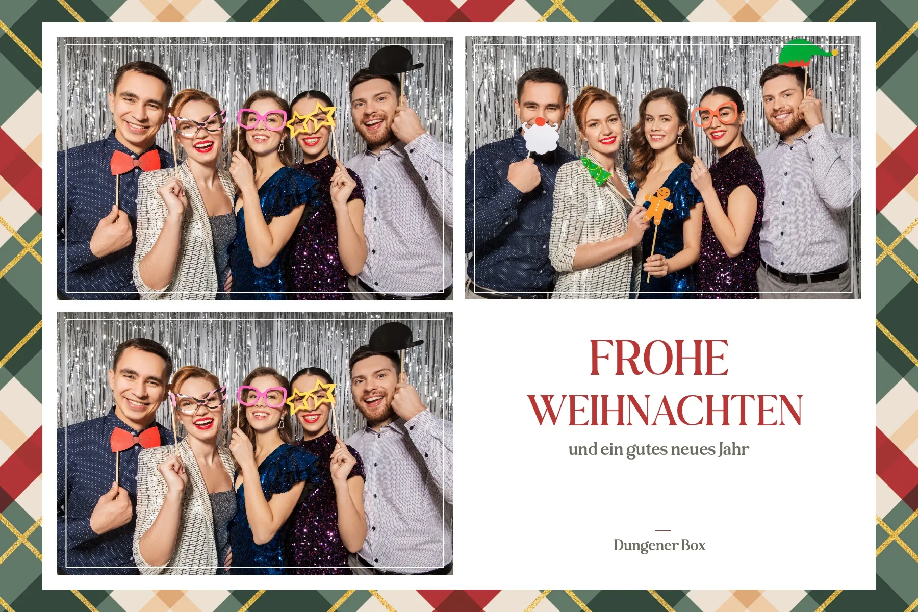 Fotobox Layout Wintergemütlichkeit im Standard-Format – Warme Farbtöne und Kerzenschein für eine gemütliche Weihnachtszeit