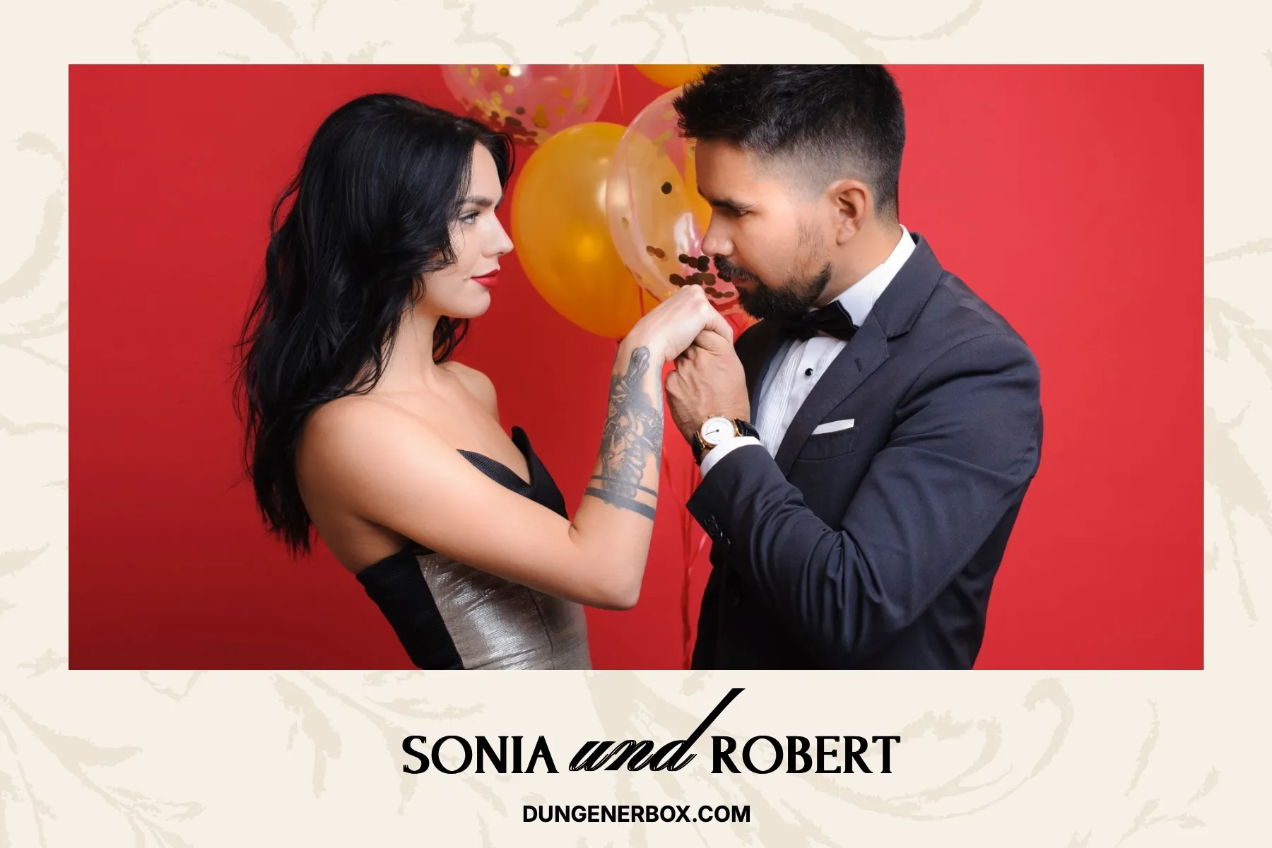 Fotobox Layout Save the Date im Standard-Format – Schlichtes Hochzeitsdesign im Save-the-Date-Stil mit Datum-Akzent