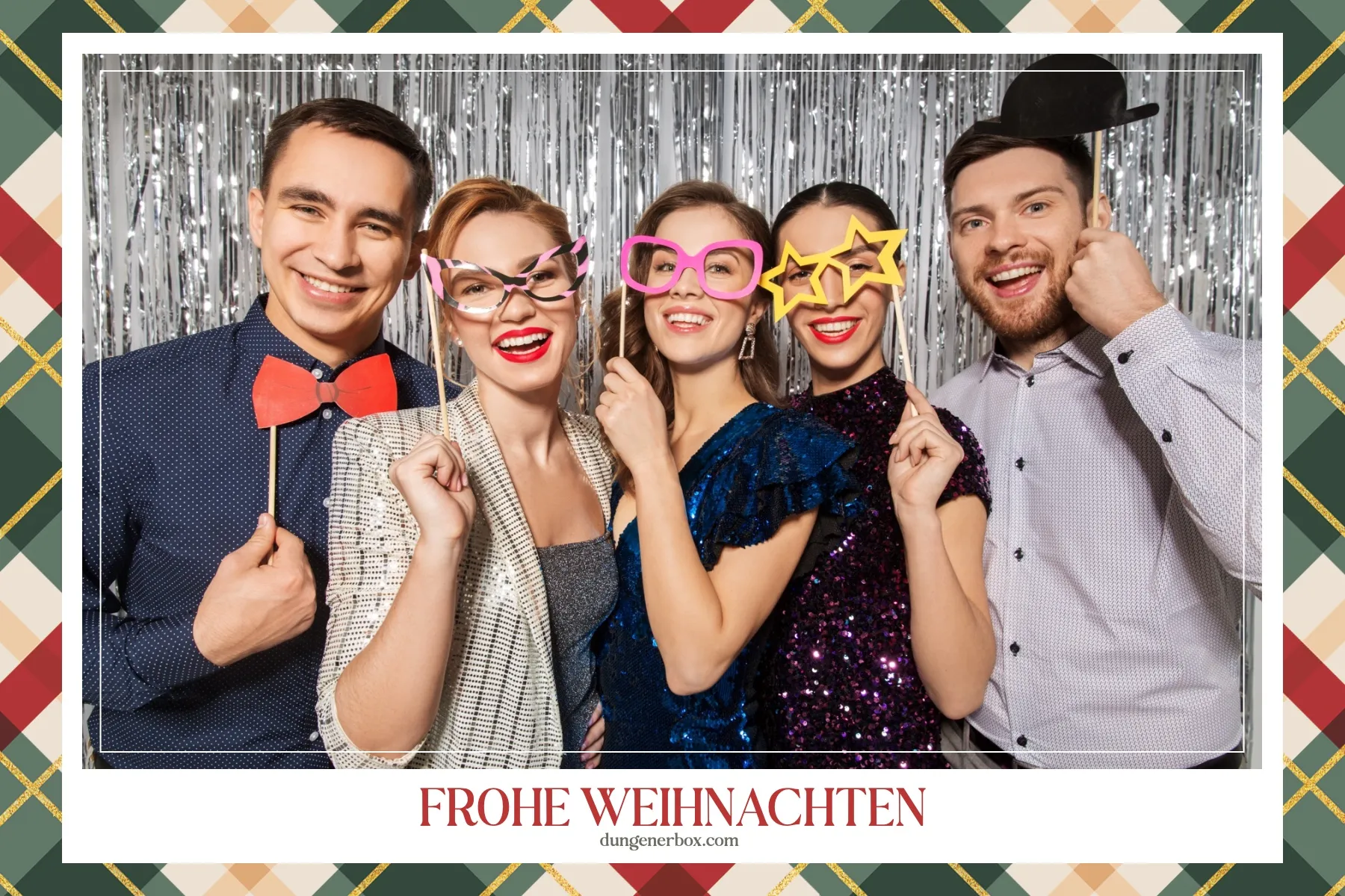 Fotobox Layout Wintergemütlichkeit im Standard-Format – Warme Farbtöne und Kerzenschein für eine gemütliche Weihnachtszeit